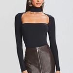 SER.O.YA Odessa Cut Out Open Bodysuit Black Womens Size Medium Photo 0