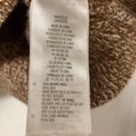 Fossil  Camel Brown Marbled Cropped Merino Wool Silk Blend Cable Knit Sweater Photo 2