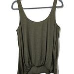 Elizabeth and James  Knit Tank Top Womens Size M Hi Low Minimalist Olive Green Photo 0