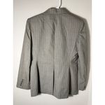 Ralph Lauren Lauren  Wool Women's Grey Pinstripe Wool Blend Blazer Size 8 Photo 4
