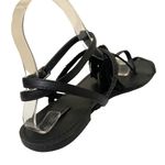 Forever 21 Black Tassel Cross Strap Sandals Size 9 Photo 3