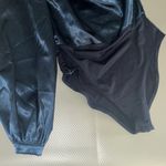 SOLY HUX Women's One Shoulder Long Sleeve High Waist Satin Bodysuit XS Photo 5