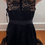 BB Dakota NWT Black Lace Fit & Flare Lined Mini Dress, size 2 Photo 2
