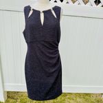 Eliza J  Black Form Fitting Dress with Cut Outs Size 12 Photo 1