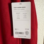 Athleta Cozy Karma Red Asymmetric Zip Mock Neck Sweater Mini Dress Size Medium Photo 8