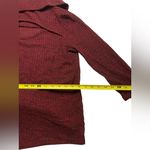 No Boundaries Burgundy Ribbed Knit Open-Back Cowl Neck Sweater with Twisted Front Detail XL Photo 8