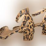Rouge Helium Cheetah Wedged Heels w/ Gold Hardware - Size 9 Photo 7