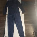 Love Highlight Blue Zip Denim 4 PocketJumpsuit L Utility Streetwear Casual Skate Size L Photo 3