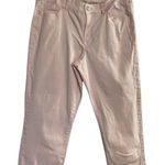 VINTAGE AMERICA BLUES, BOHO Crop, Women’s pink Jeans, Size 14,Stretchy,5 Pocket Photo 0