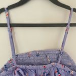 Pink Rose NWOT  Cropped Smocked Floral Blouse - Size Medium Photo 5