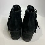 Born Danni suede booties with fringe black womens size 9 western boho casual Photo 4