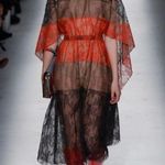 NWOT Valentino lace cape sleeve dress size8 Black Size 8 Photo 0