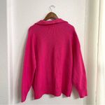 On 34th Womens Sweater Barbie Pink Collared Pullover V Neck Plus Size 2X Photo 2