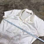 Vintage satin American Eagle retro y2k button up blouse Size M Photo 2