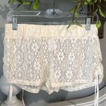 Xhilaration Beige Lace Sheer Swim Coverup Shorts Beach New Junior Womens Large New Photo 2