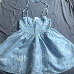 Sky to Moon Light Blue Dress Photo 1