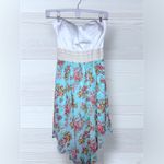 Wild Daisy  Women’s Strapless Sheer Floral Spring Dress Photo 1