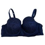 Adore Me  44DD Bra Azura Contour Longline Contour Balconette Underwire Navy Blue Photo 1