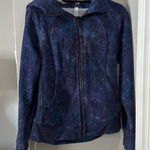 Lululemon Like new scuba sweater with blue and purple star Detail size 8 Photo 0