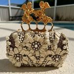 Alexander McQueen Runway Faux Pearl Cherub Ivory Knuckle Duster Clutch Purse Photo 0