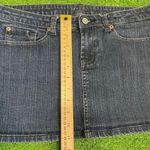 Vintage Y2K Bitten Sarah‎ Jessica Parker Women's 8 Mini Dark Wash Mini Skirt Blue Photo 2