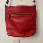 Valentina Red Pebbled Leather Shoulder Bag – Made in Italy Photo 3