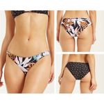 Billabong Multicolor Tropic Moon Lowrider Reversible Bikini Bottoms Size L NWT Photo 1