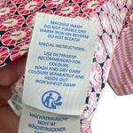 Boden 100% Cotton Pink Navy White Circle Pattern Long Sleeve Button Up Size 10P Photo 7