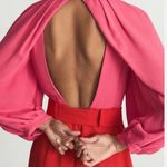 Reiss Valentina Color Clash Dress Pink Red Womens Size US 4 Photo 3