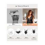 NWT Popilush Hot Pink Lace Shapewear Bodysuit Tummy Control XXL Photo 4