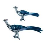 Road Runner Pin Brooch Large and Small Bird Metal Enamel Rhinestones Vintage Photo 0