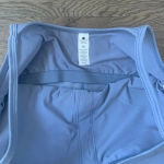 Yogalicious Illusion Ribbed Lotus Short Romper - Size M - Light Blue - NWT Photo 9