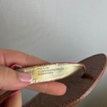 Sam Edelman  Gigi Pink Croc Embossed Leather Thong Sandals Size 8.5M Photo 4