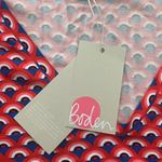 Boden Tory jersey red rainbow dress womens 14 large new 3/4 sleeve casual cute Photo 5