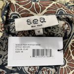 NEW Sea New York Size Medium Marlee Print Puffy Sleeve Dress Photo 9