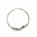 925 STERLING SILVER TOE RING XS BUTTERFLY STONE OPEN BEACH VACATION JEWELRY Photo 3