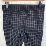 Kay Unger New York Basic Ponte Pull On Pants Black White Windowpane Size Medium Photo 7