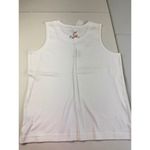 Christopher & Banks White Sleeveless Top Birdhouse Embroidery Tank Photo 8