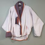 Free People NWOT  hit the slopes fleece shawl jacket pinky fuchsia size small Photo 1