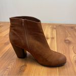 Maurice's Maurice’s Fringe Boho Ankle Zip Boots size 11 Brown Faux Suede Block 3” Heel Photo 3