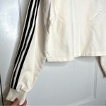Adidas  Cream Crop Top Long Sleeve Sweater Size Small Photo 5