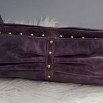Violette No Zi Eres Purple Leather Studded Chain Handbag Photo 0