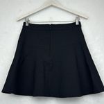 Banana Republic Ponte Fit and Flare Knit Black Mini Skirt Women’s Sz 2 Photo 5