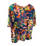 Cato Women's Kimono Boho Top Tunic Size 18-20W Colorful Summer Tropical Artsy Photo 3