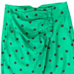 ZARA  Green Brown Polka Dot Midi Skirt Half Sleeve Top Set size S Blogger Fave Photo 15