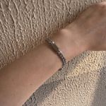 Link Chain Bracelet for Men Women Streetwear Punk Hip Hop Unisex Style Silver Photo 5