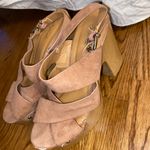 Qupid Brown Chunky Heels Photo 2