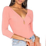 LPA  pink ribbed bodysuit Photo 0