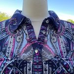 INC 2 Piece Paisley Top Blue Size L Photo 5