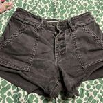 grey denim shorts Gray Size 26 Photo 0